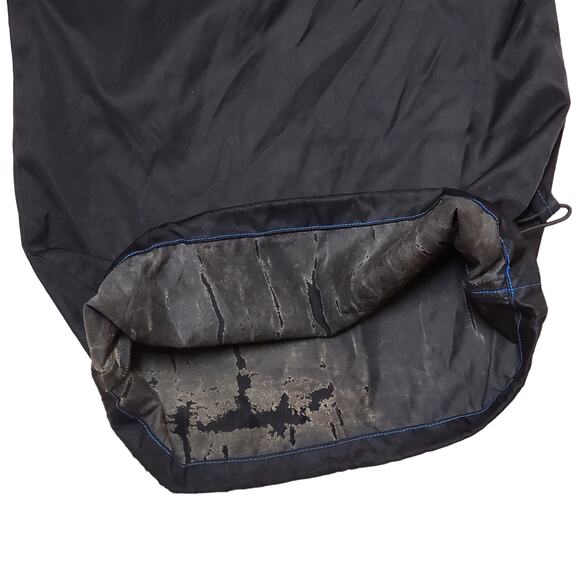 Vtg Kik Wear Baggy Wide Leg Black 90s Raver Skate Cargo Pants PunkCore Nylon Y2K - Picture 11 of 16